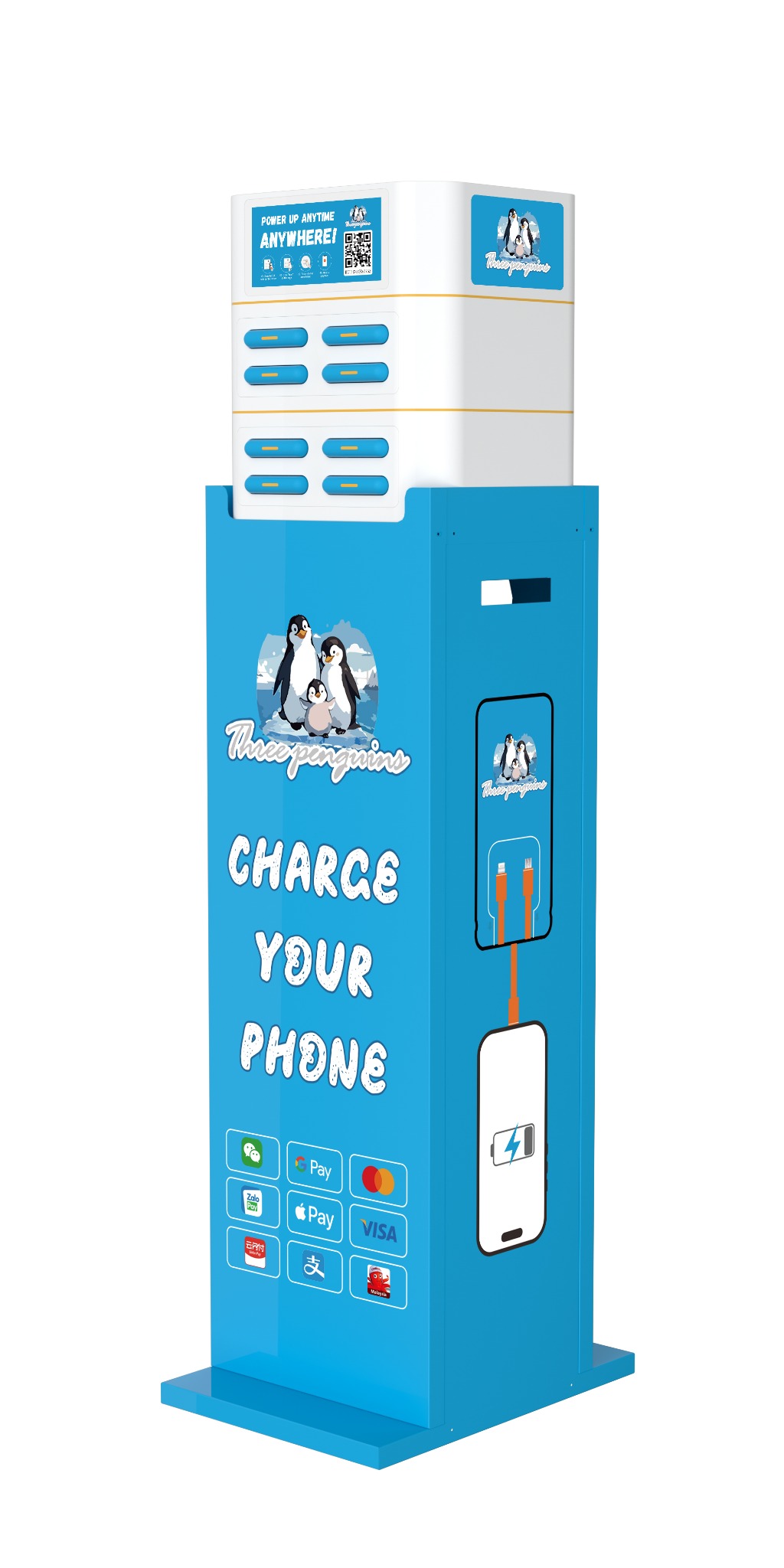 Charging station in venue